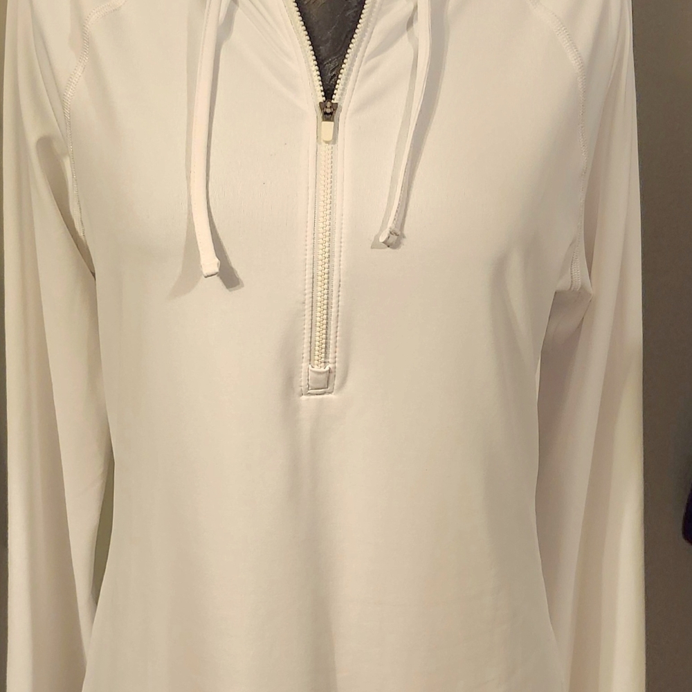 The North Face Women's White Half-Zip Hoodie